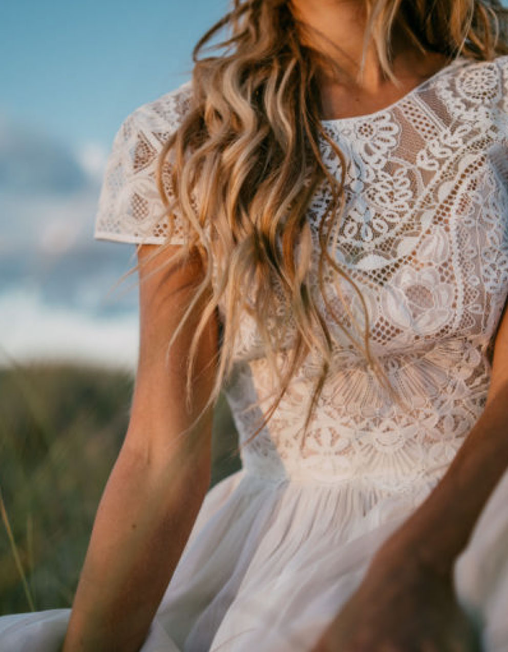 Top en dentelle géométrique